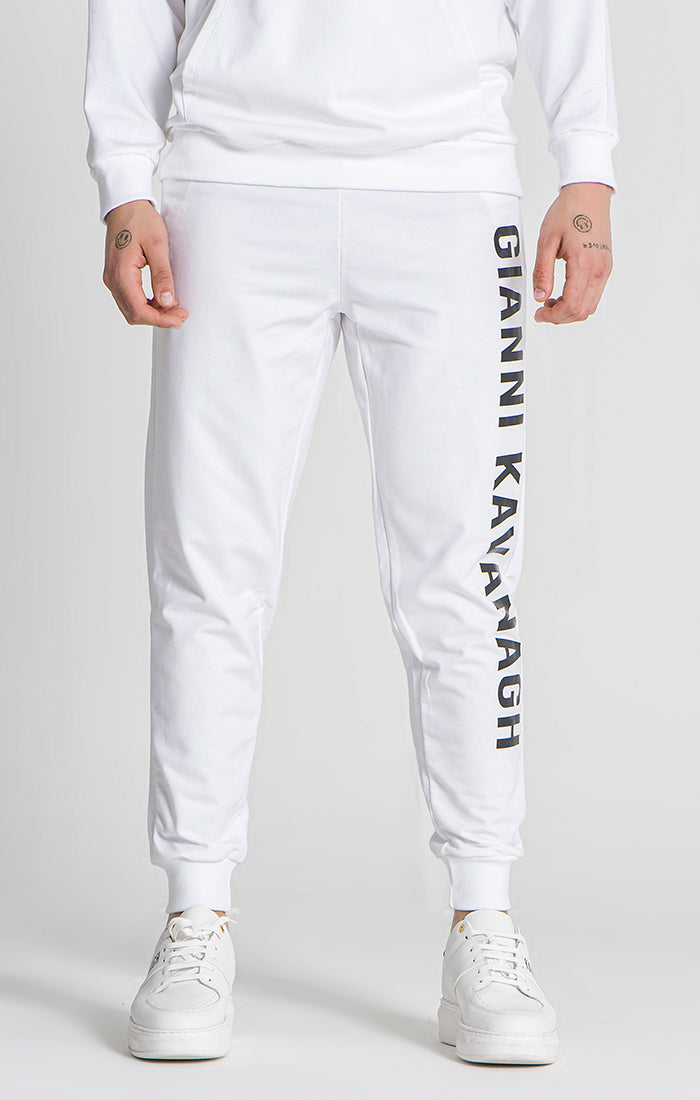 White discount loose joggers