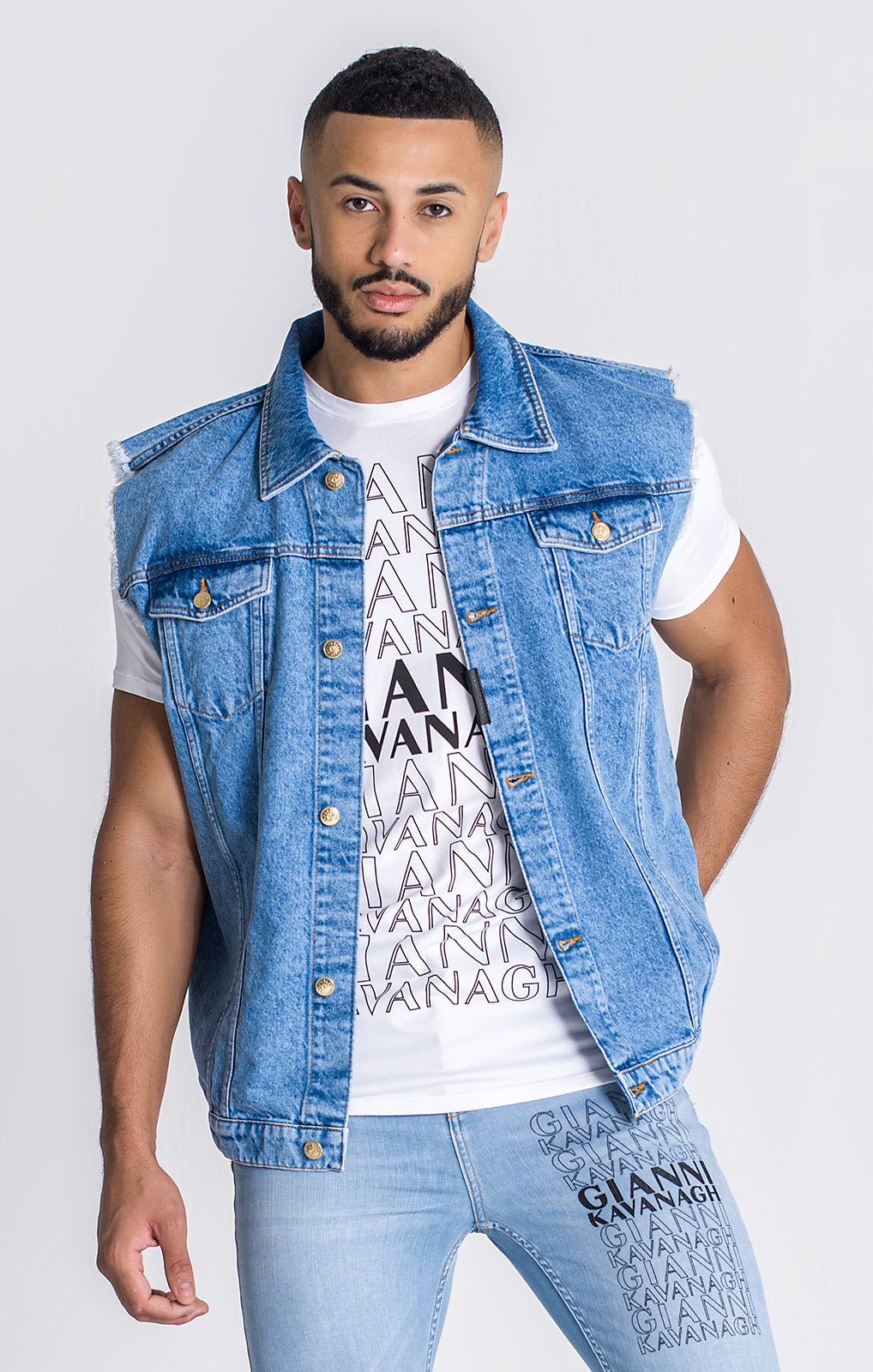 Light denim clearance vest