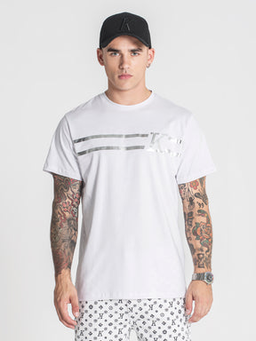 t-shirts / White K Foil Tee