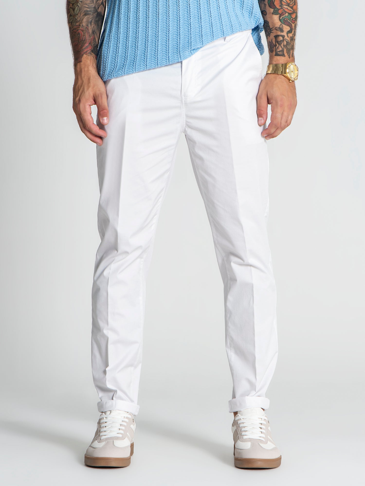 White VIP Chino Pants