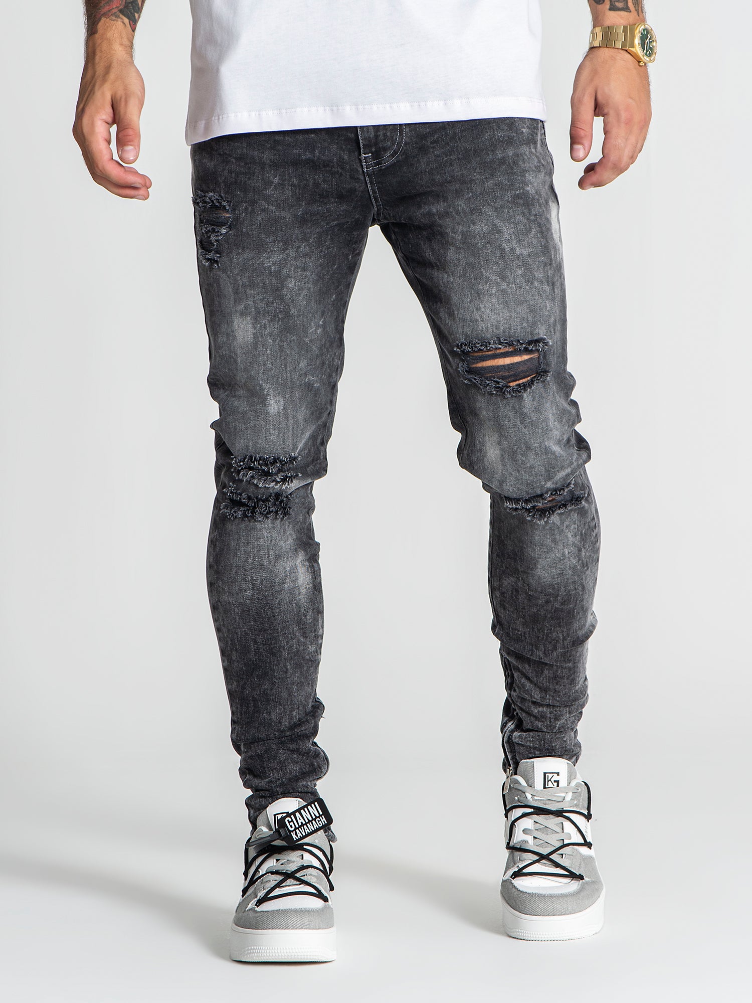 jeans / Grey Zipper Jeans