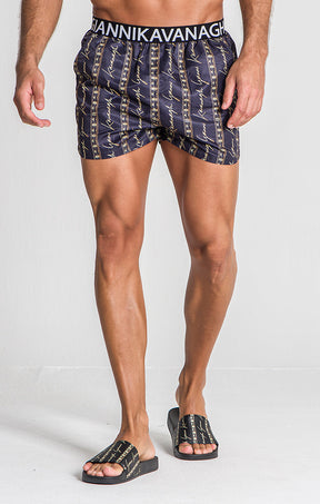 swimshorts / Black Safari Luxe Swimshorts