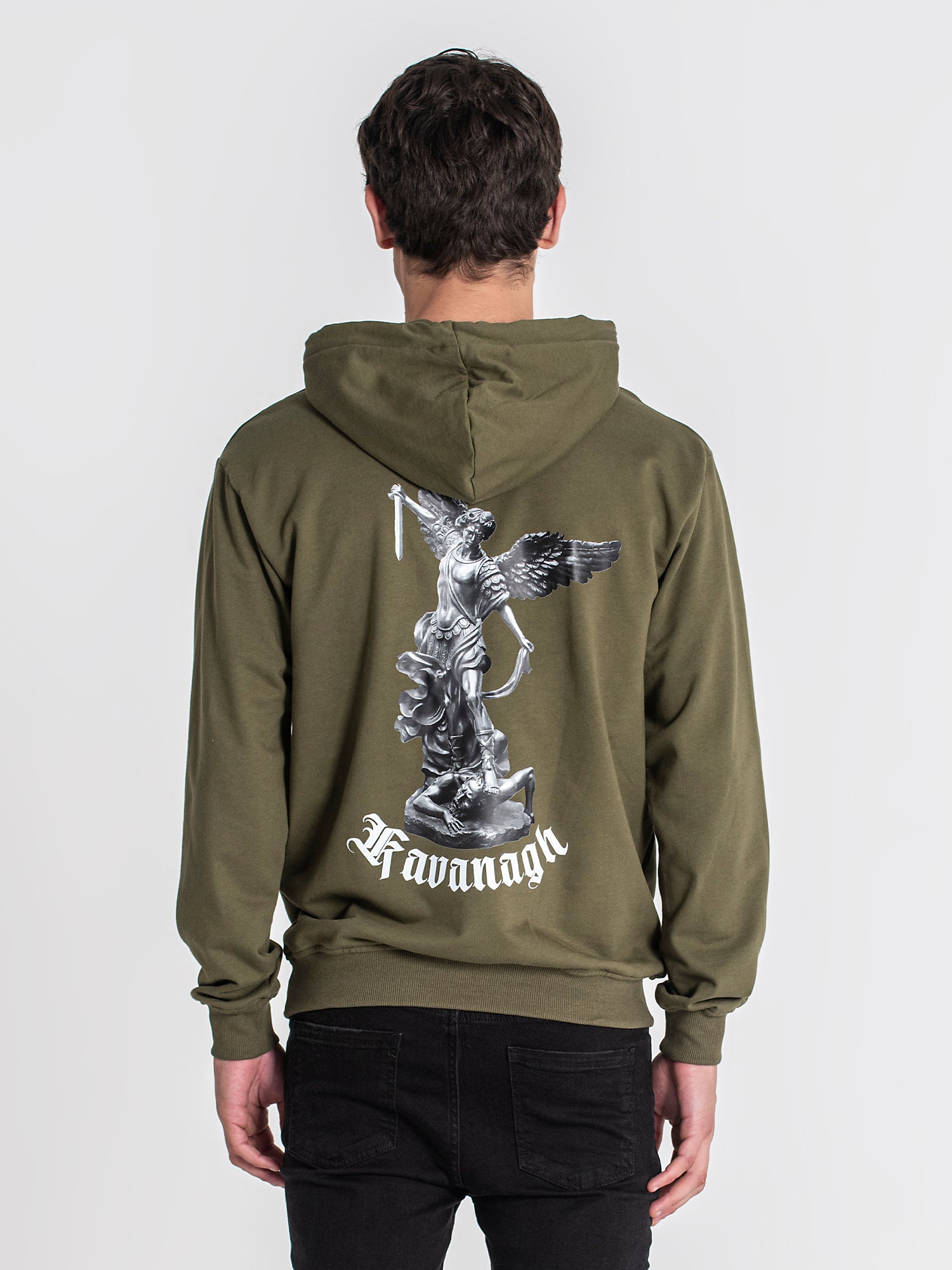 Army Green Warrior Angel Hoodie