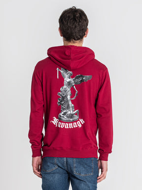 hoodies / Burgundy Warrior Angel Hoodie