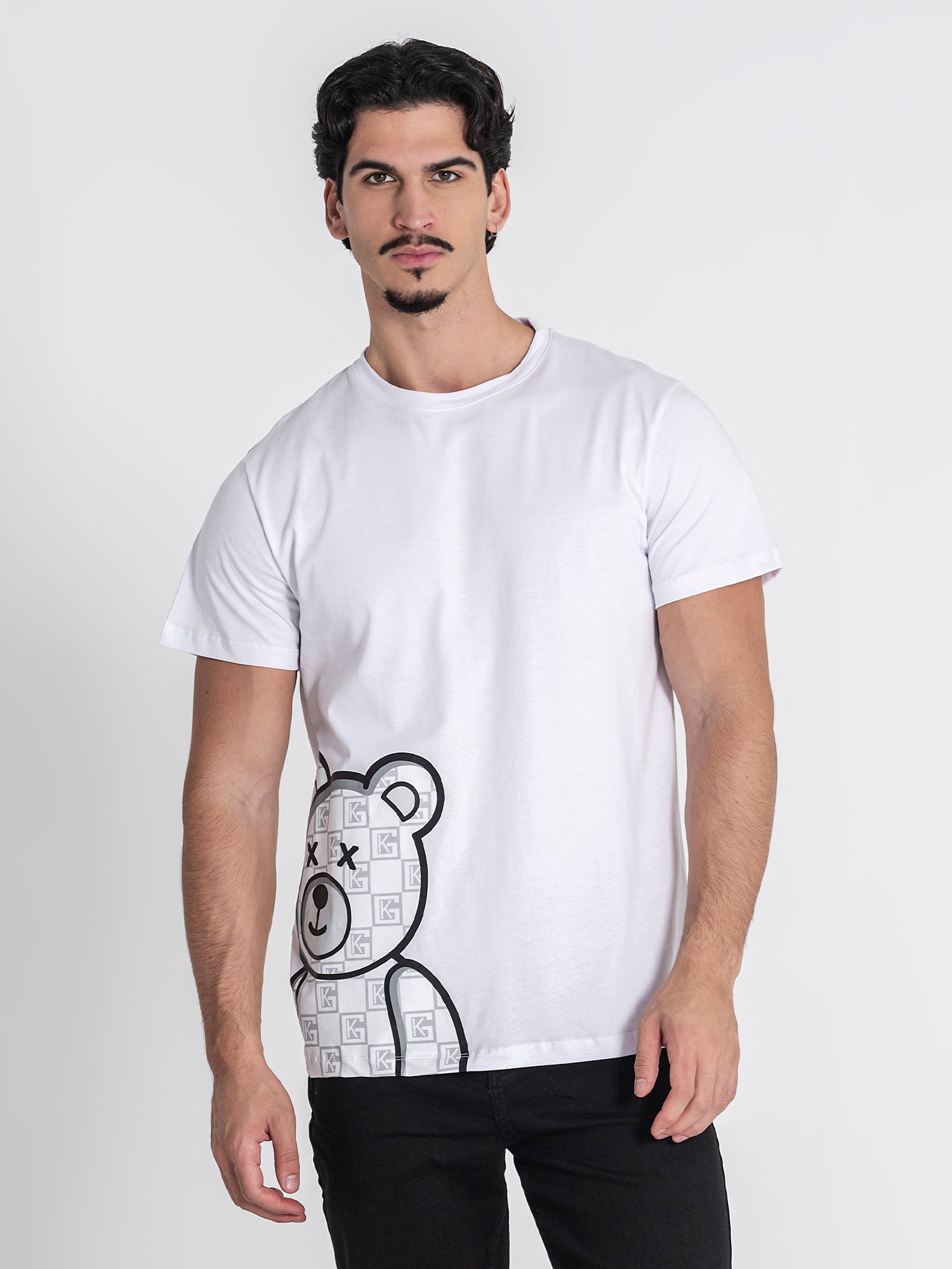 White Clone Bear Tee