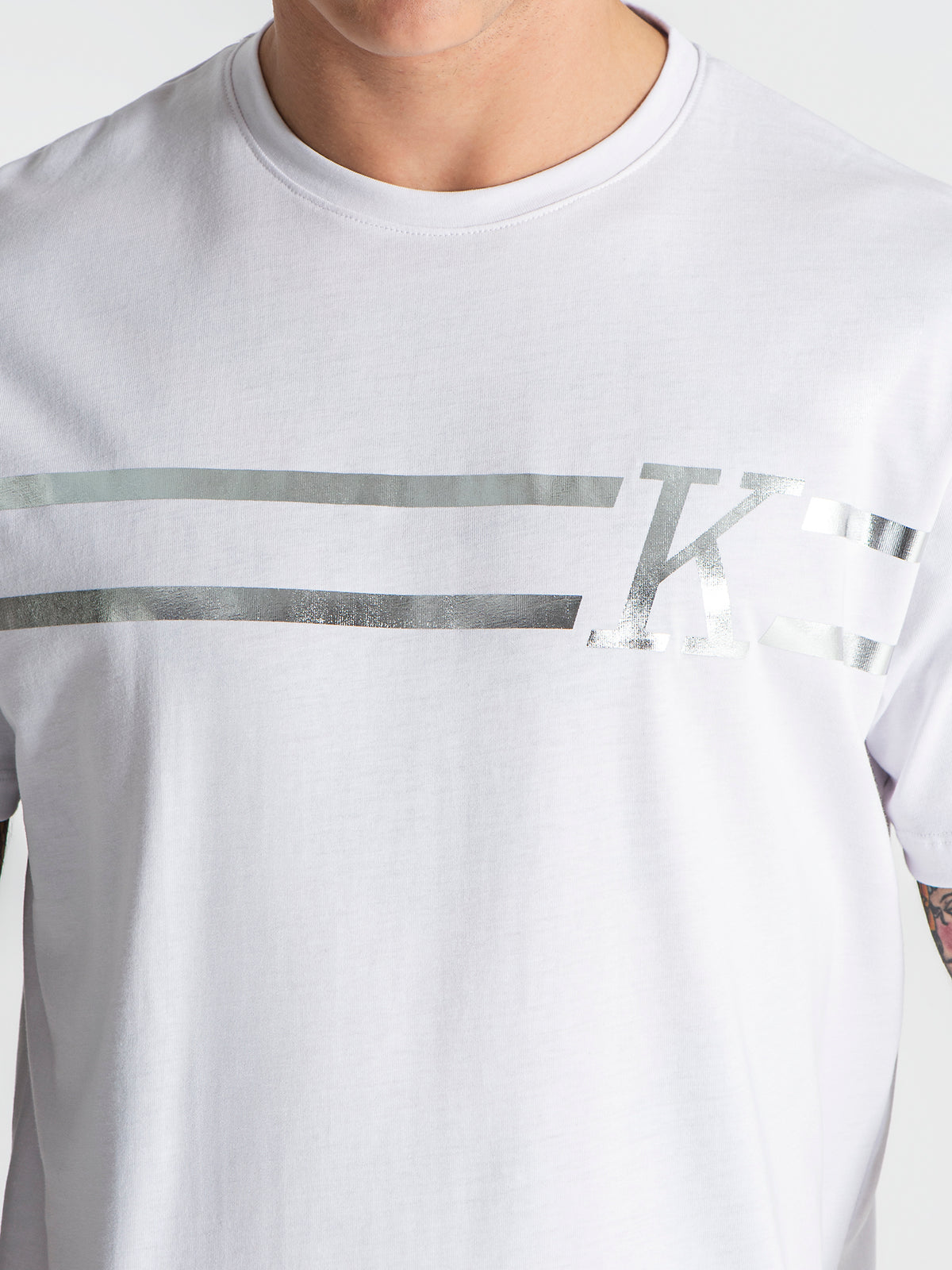 t-shirts / White K Foil Tee