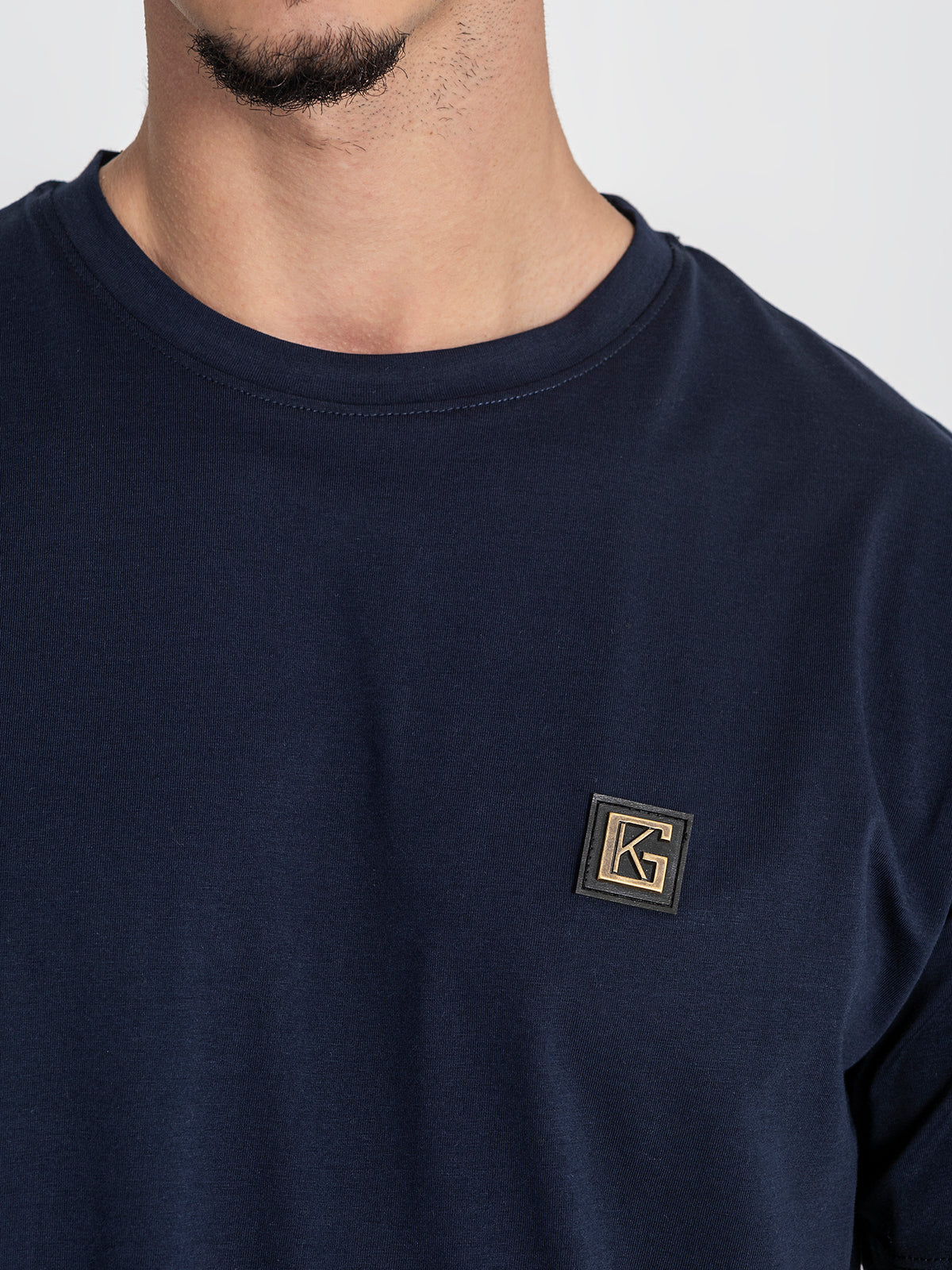 t-shirts / Dark Blue GK Plaque Tee