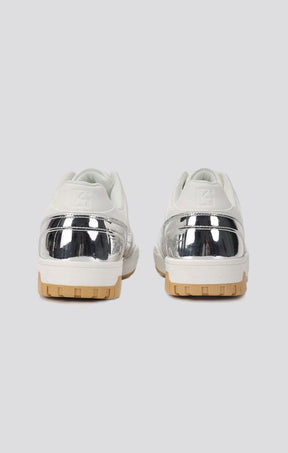 sneakers / Silver Luxe Track Sneakers