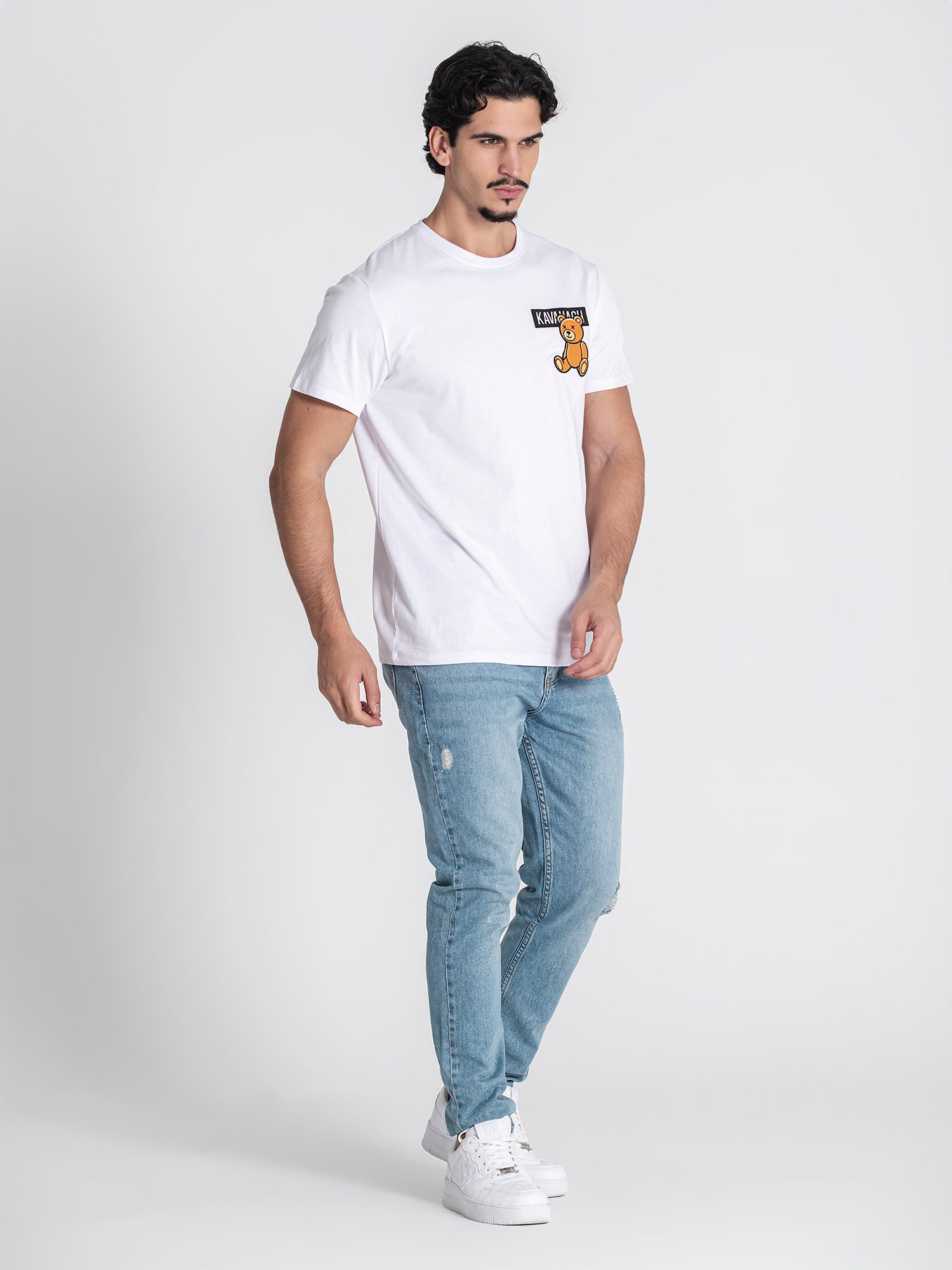 t-shirts / White Bear Patch Tee