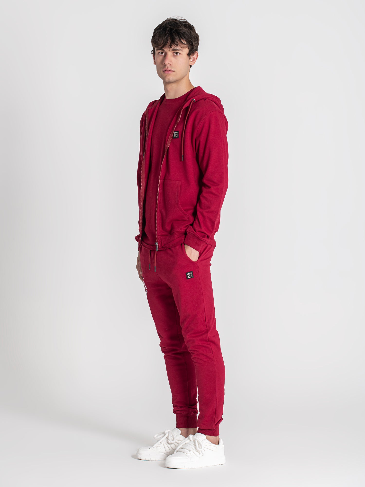 zip jackets / Burgundy Saint Hoodie Jacket