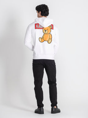 hoodies / White GK Bear Alert Hoodie