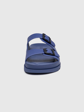 sliders / Blue Explorer Sandals