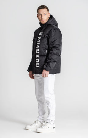 Black Peekaboo Puffer Jacket