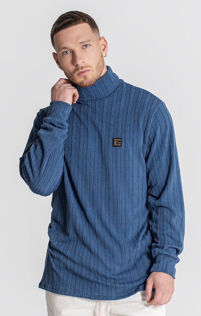 Blue Cosy Turtleneck