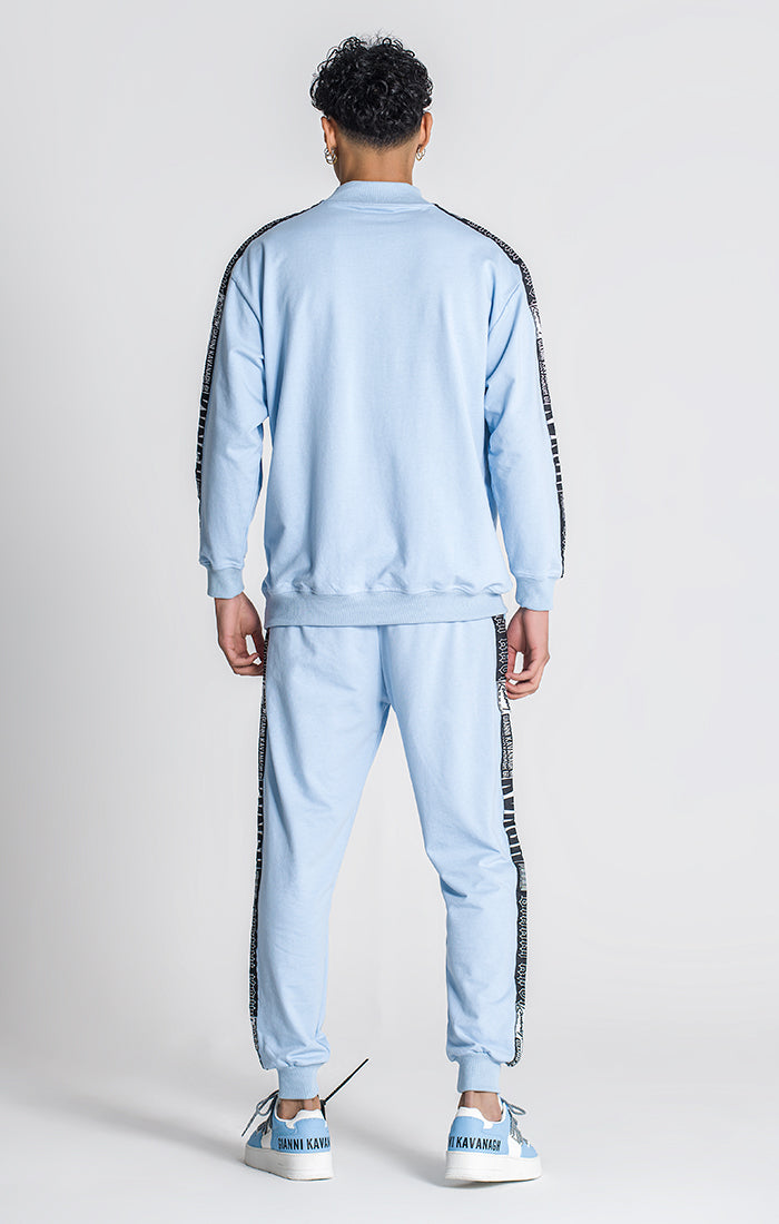 Blue Overlap Oversized Sweat