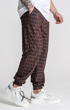 Brown Tag Joggers