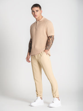 Beige GK Knit Polo