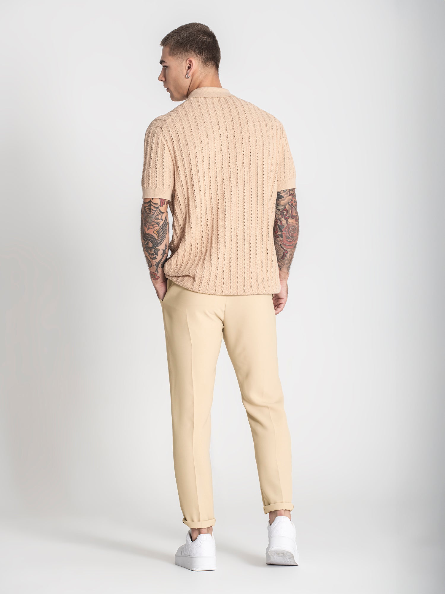 Beige GK Knit Polo