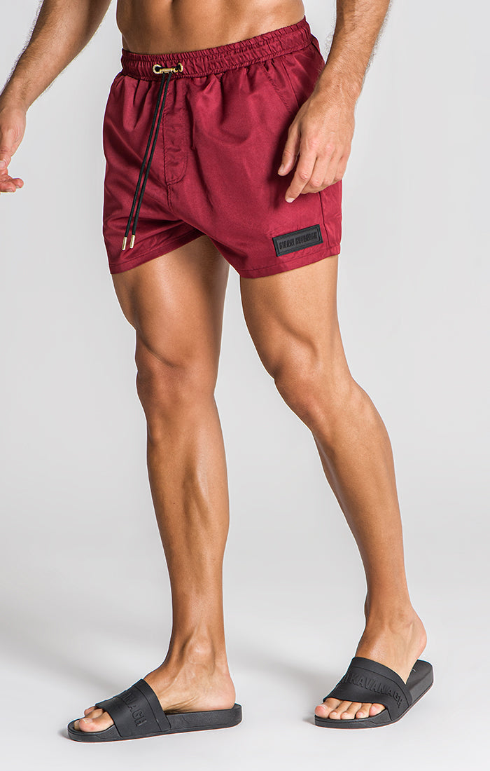 Burgundy iD Swimshorts