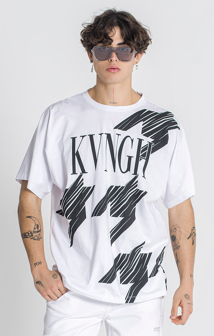 White Acronym Oversized Tee