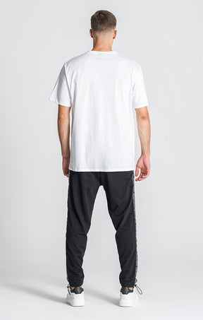 White Outline Oversized Tee