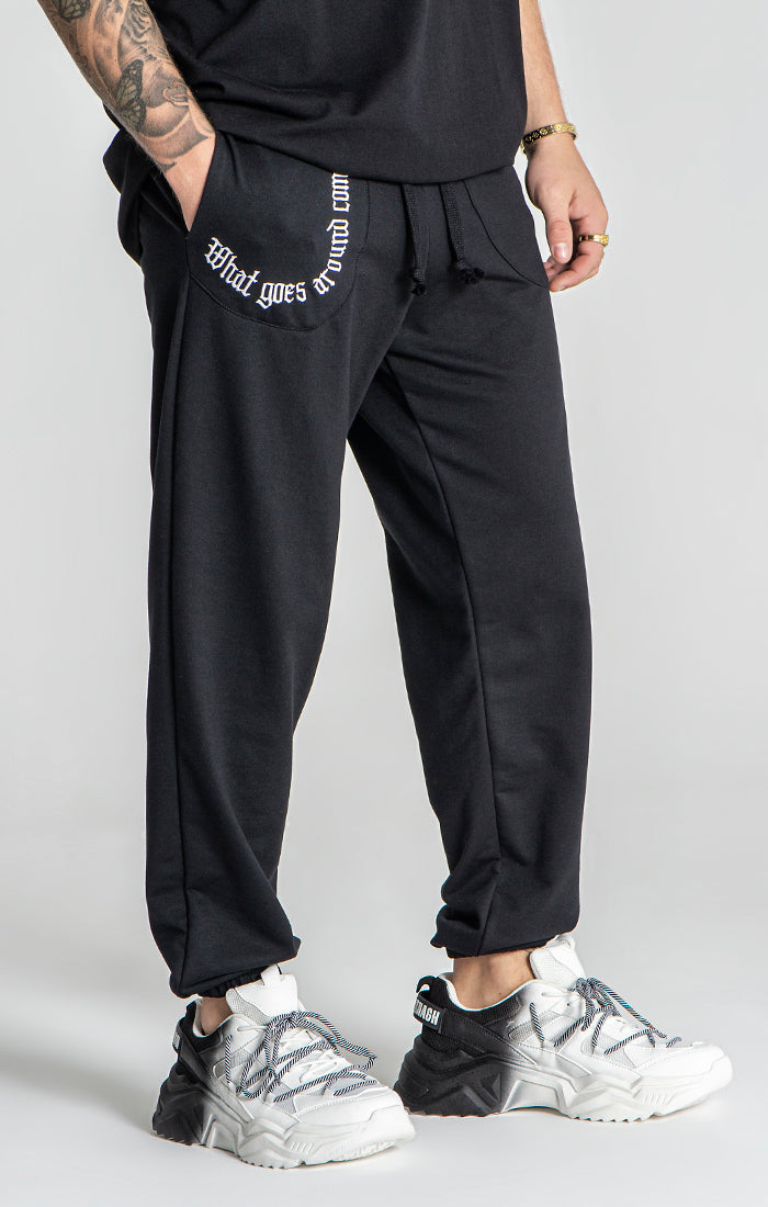 Black Karma Loose Joggers