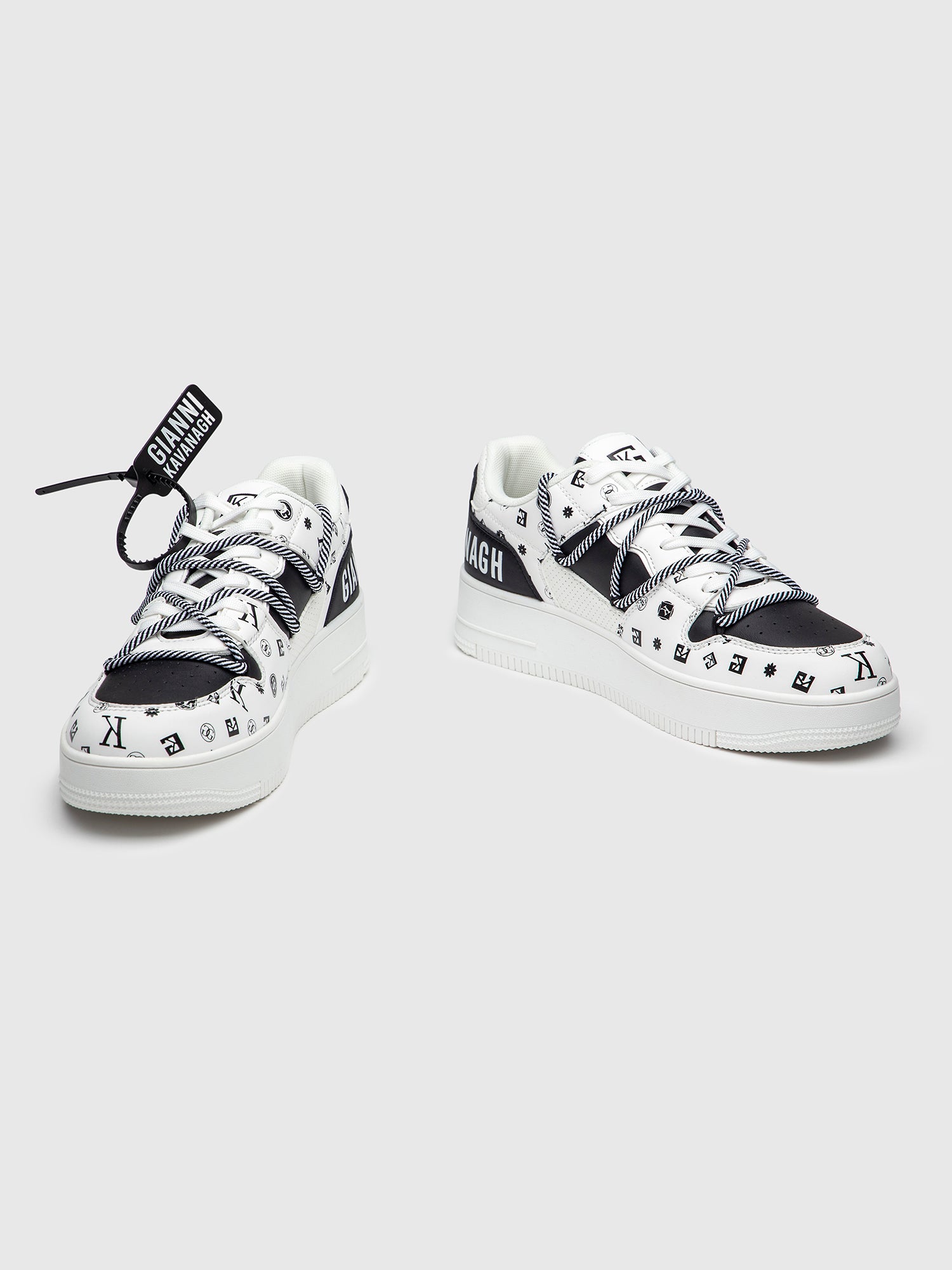 White Mania Wrapped Sneakers