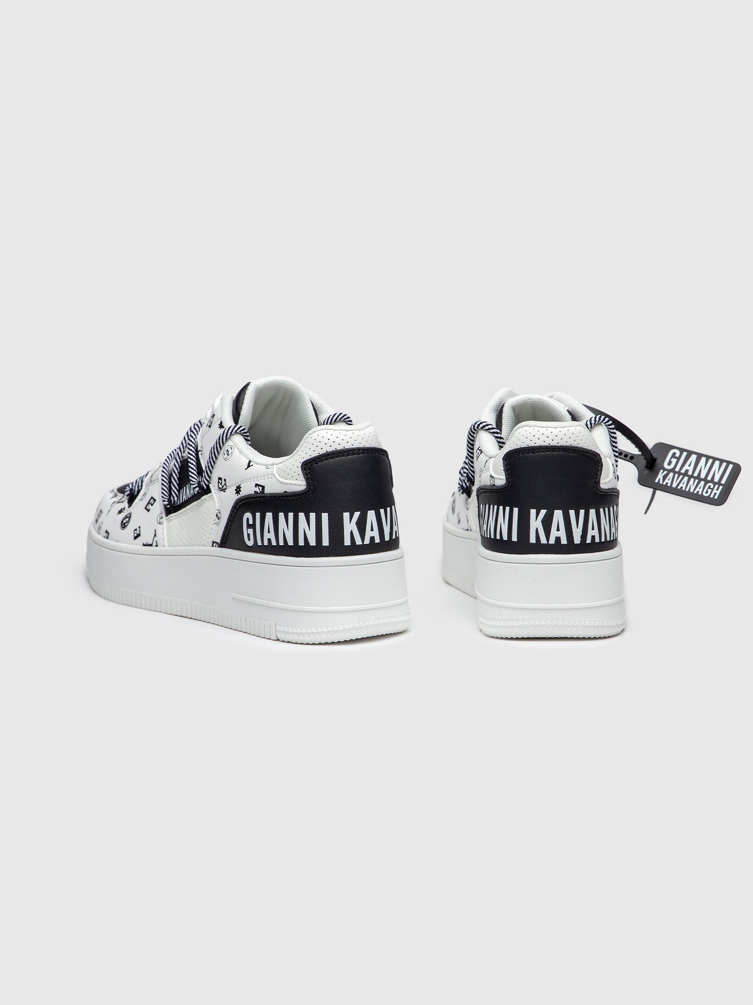 White Mania Wrapped Sneakers