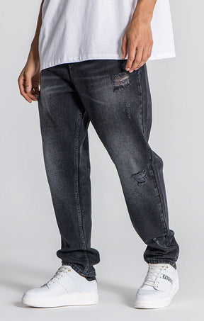 Grey Lotus Balloon Jeans