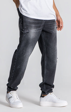 Grey Lotus Balloon Jeans