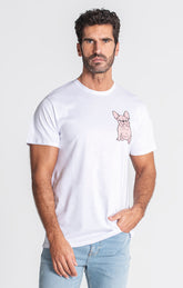 White Anniversary Doggy Tee