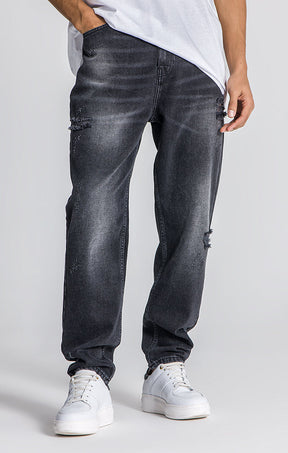 Grey Lotus Balloon Jeans