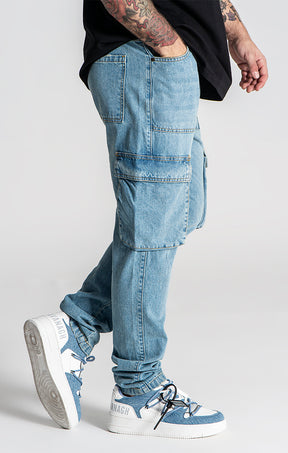 Light Blue Discover Cargo Jeans