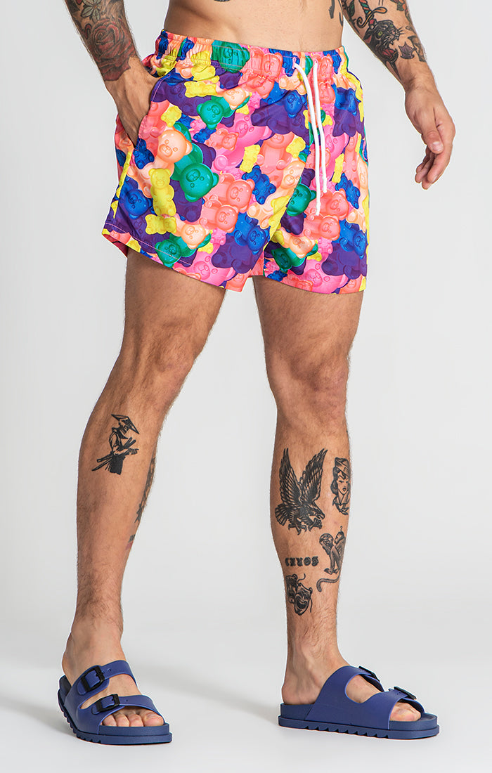 Multicolor Gummy Swimshorts