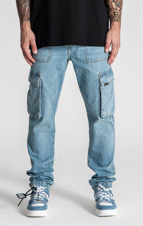 Light Blue Discover Cargo Jeans