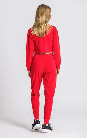 Red GK Play Cropped Sweat