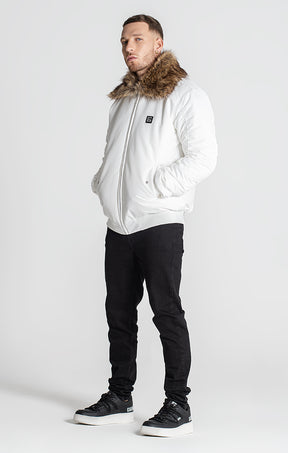 White Core Bomber Jacket