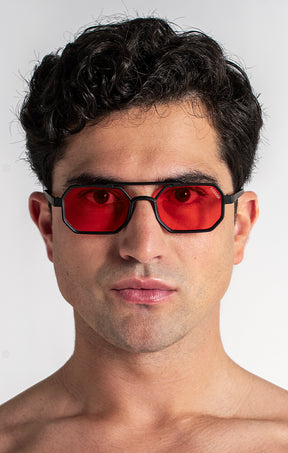 Red Hexa Sunglasses