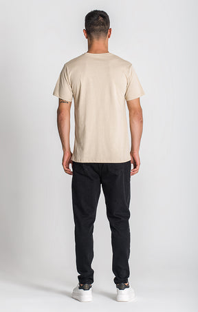 Beige Essential Micro Regular Tee