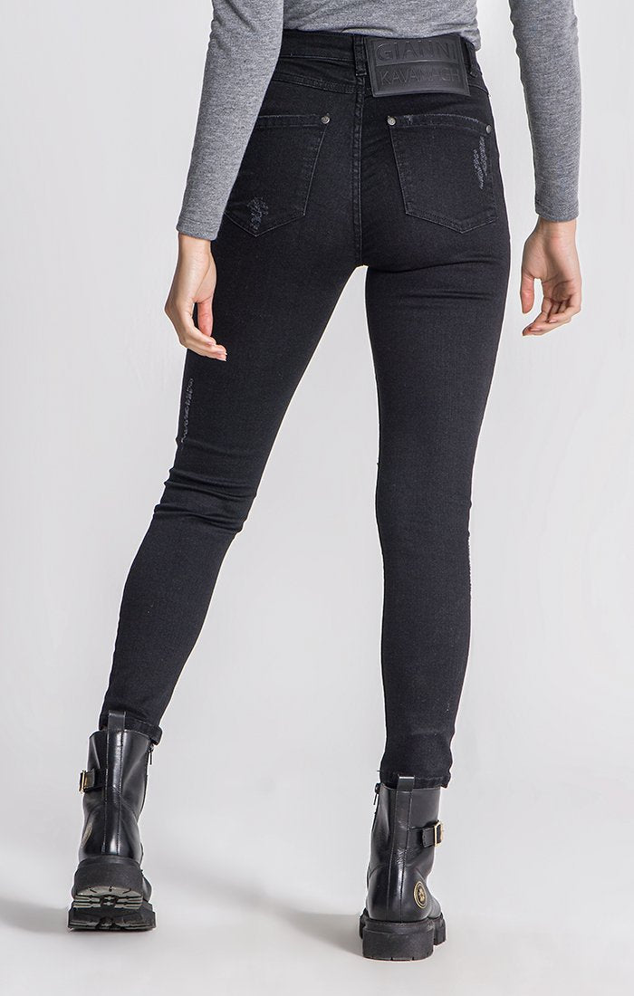 Black Core Peekaboo Jeans