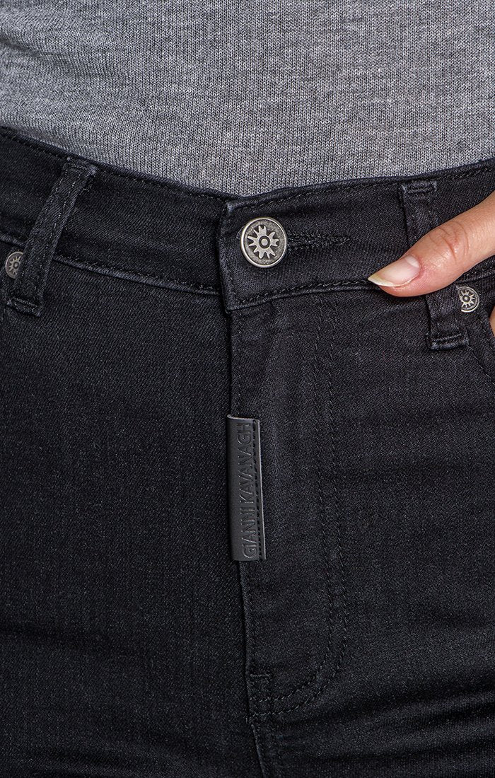 Black Core Peekaboo Jeans