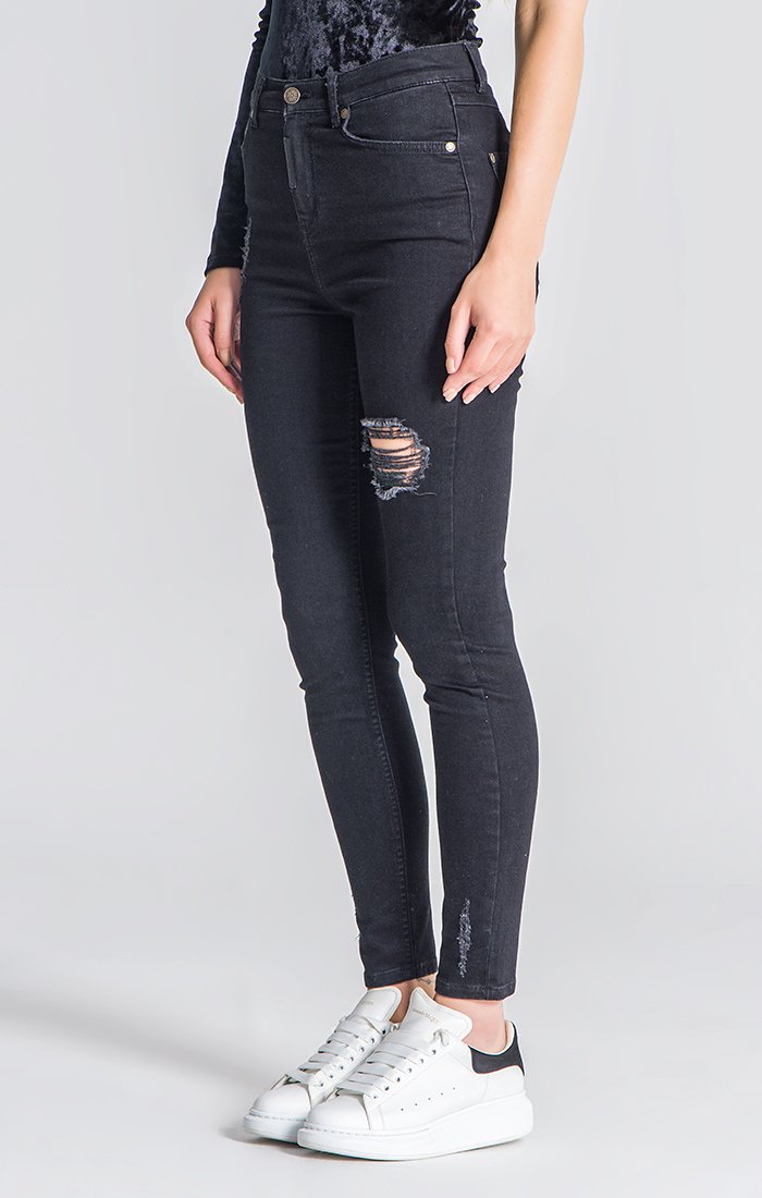 Black Core Ripped Jeans