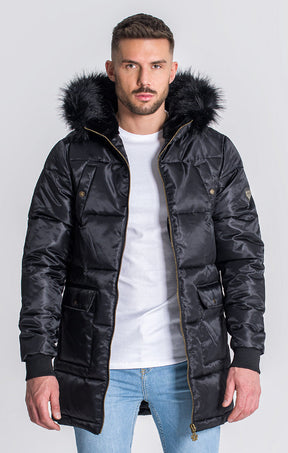 Black Courchevel Coat