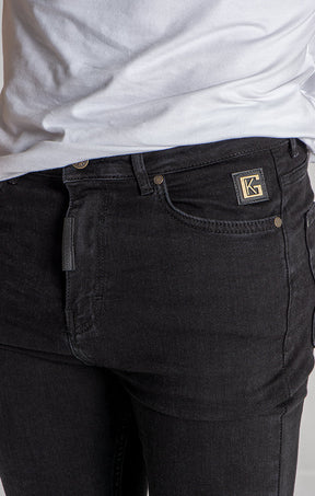 Black GK Iron Skinny Jeans