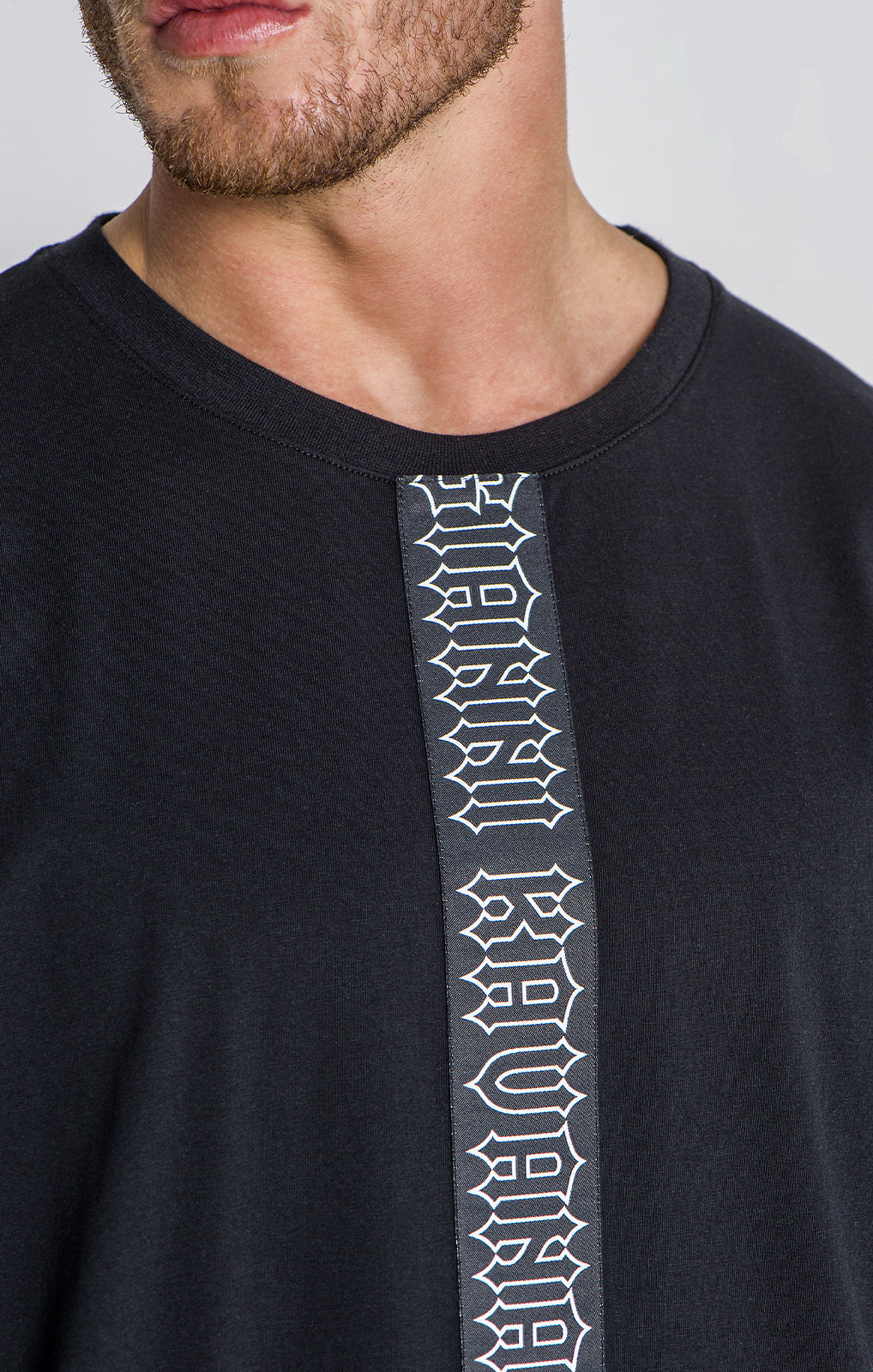 Black Outline Tape Tee