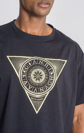 T-Shirt Oversize Preta Zodiac