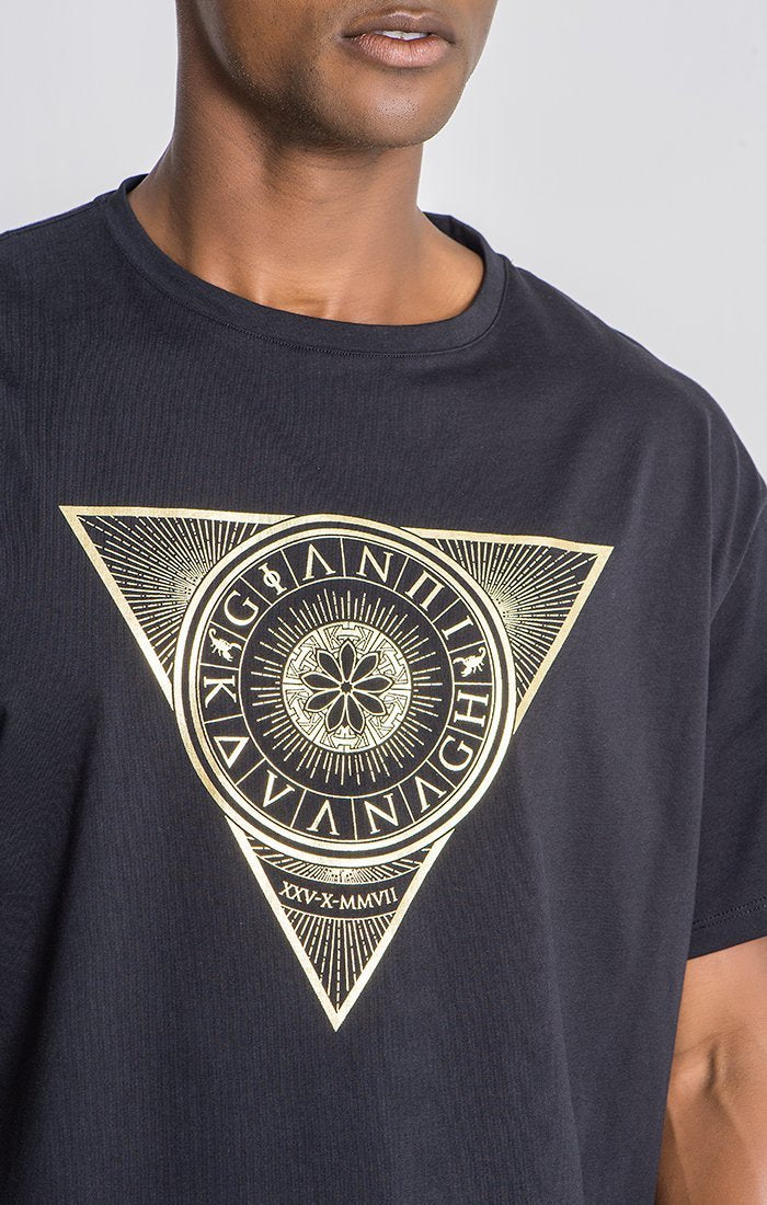 Black Zodiac Oversized Tee