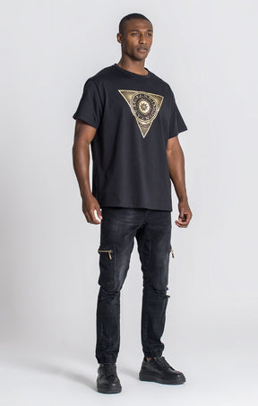 T-Shirt Oversize Preta Zodiac