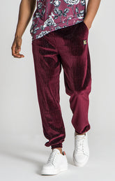 Burgundy Novel Joggers