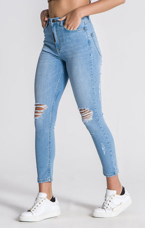 Light Blue Core Ripped Jeans